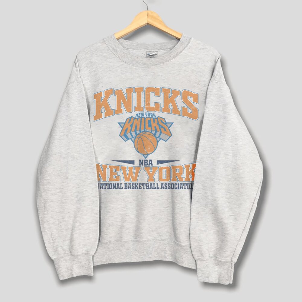 Vintage 90s New York Knicks Basketball Crewneck Sweatshirt New York Knicks Shirt